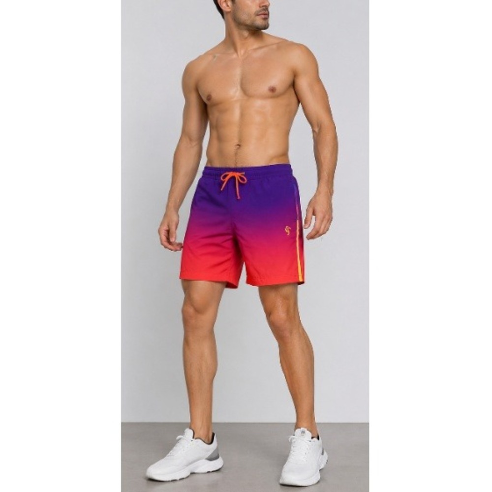 Tucann Men's Faded Crimson v2 - 5" Premium Swim Short Trunks Size M NWT